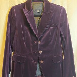 Purple/maroon Banana Republic velvet jacket